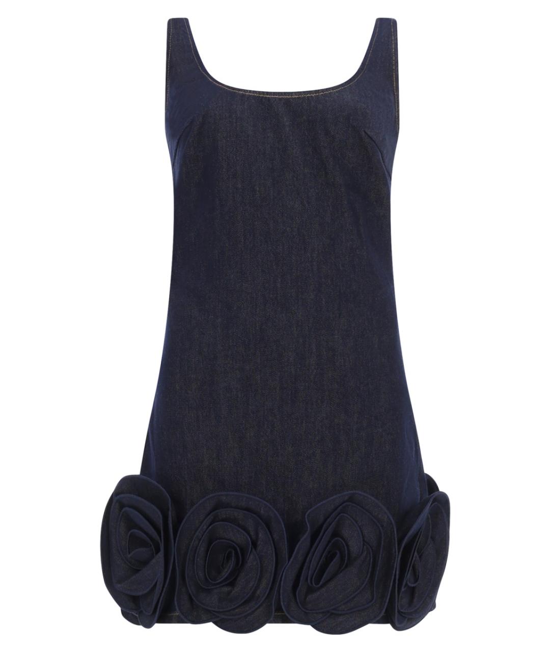 SELF-PORTRAIT Синее хлопковое повседневное платье, фото 1