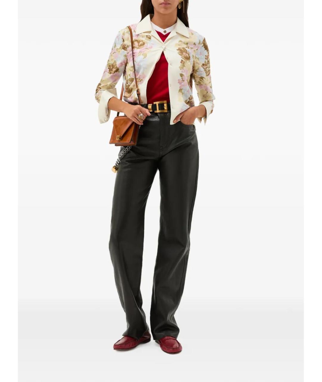 VERSACE Красная хлопковая футболка, фото 4