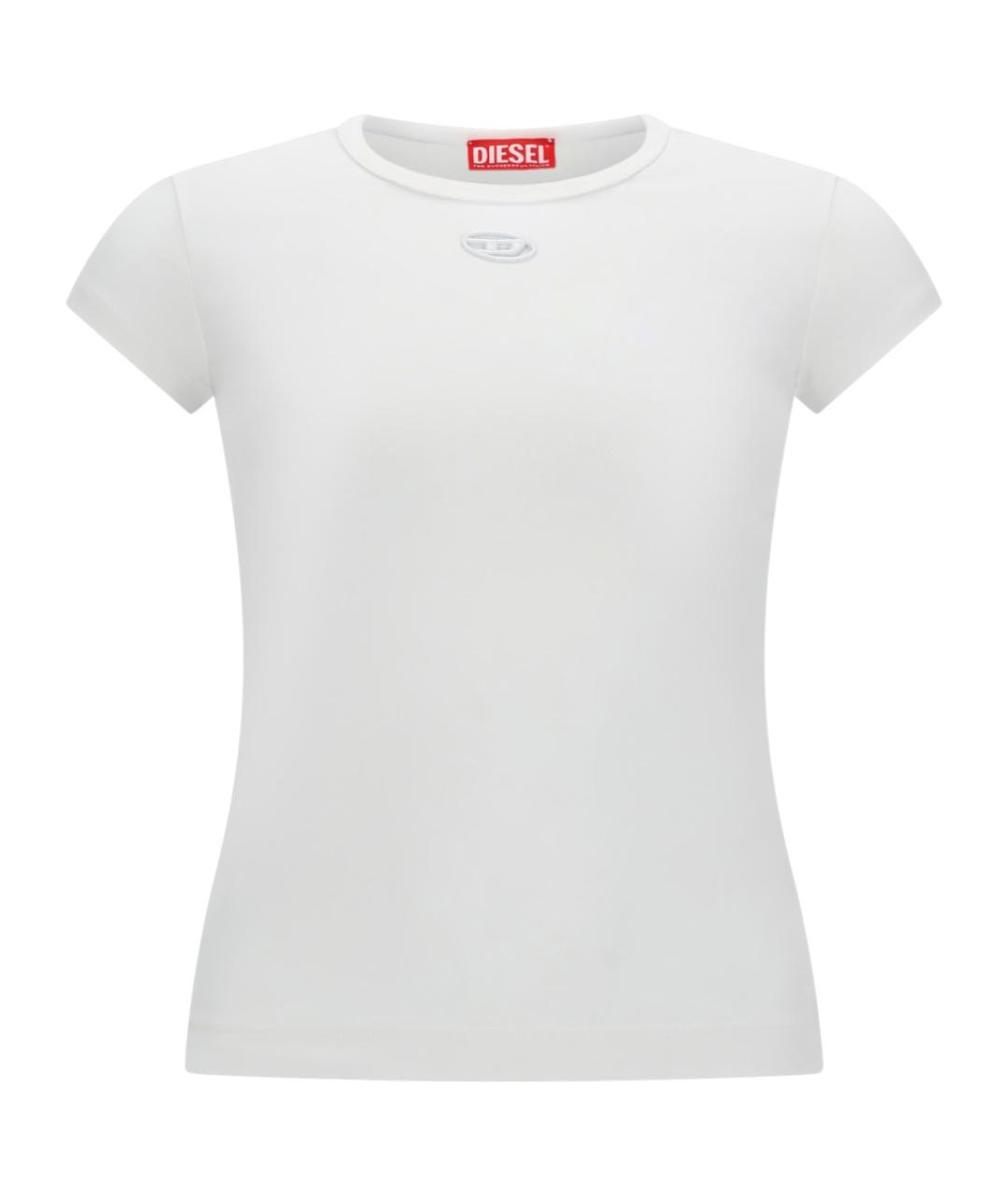 DIESEL Белая хлопковая футболка, фото 1