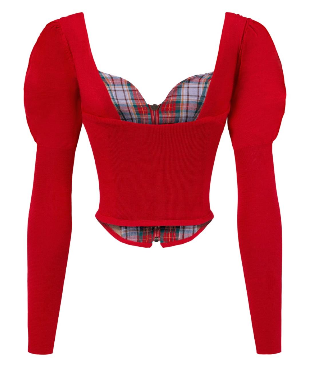 VIVIENNE WESTWOOD Красный шелковый кардиган, фото 2