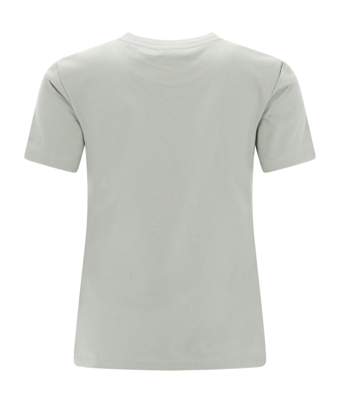 MAX MARA Зеленая хлопковая футболка, фото 2