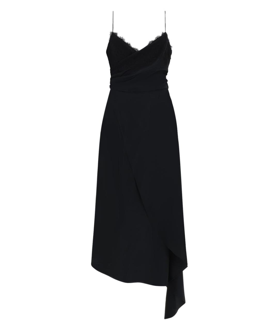 MOSCHINO Черное ацетатное вечернее платье, фото 1