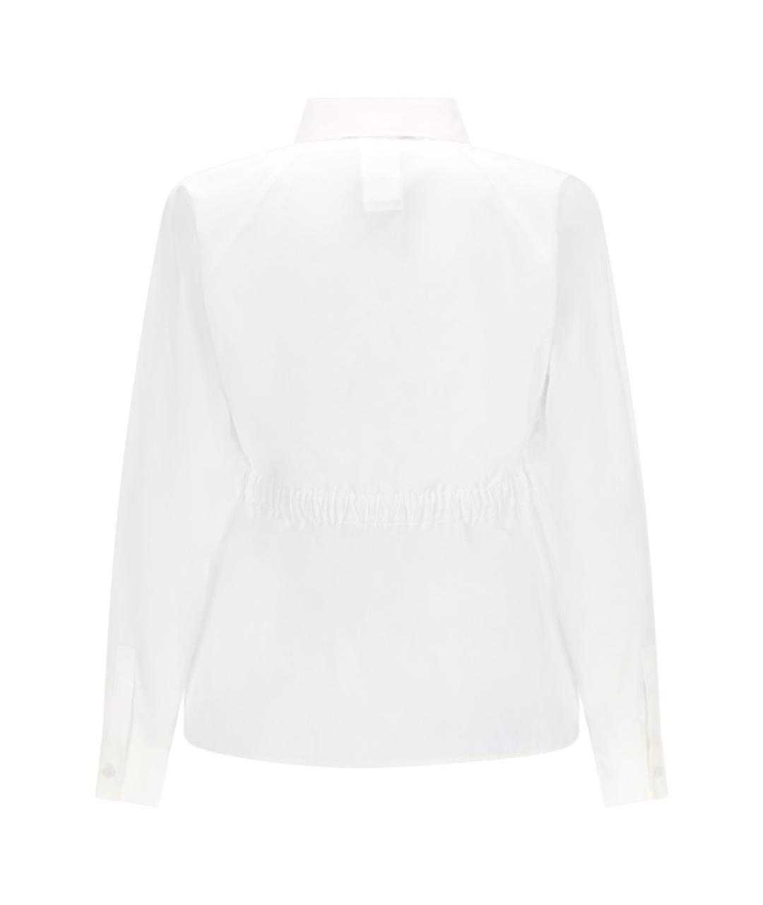 MAX MARA Белая хлопковая рубашка, фото 2