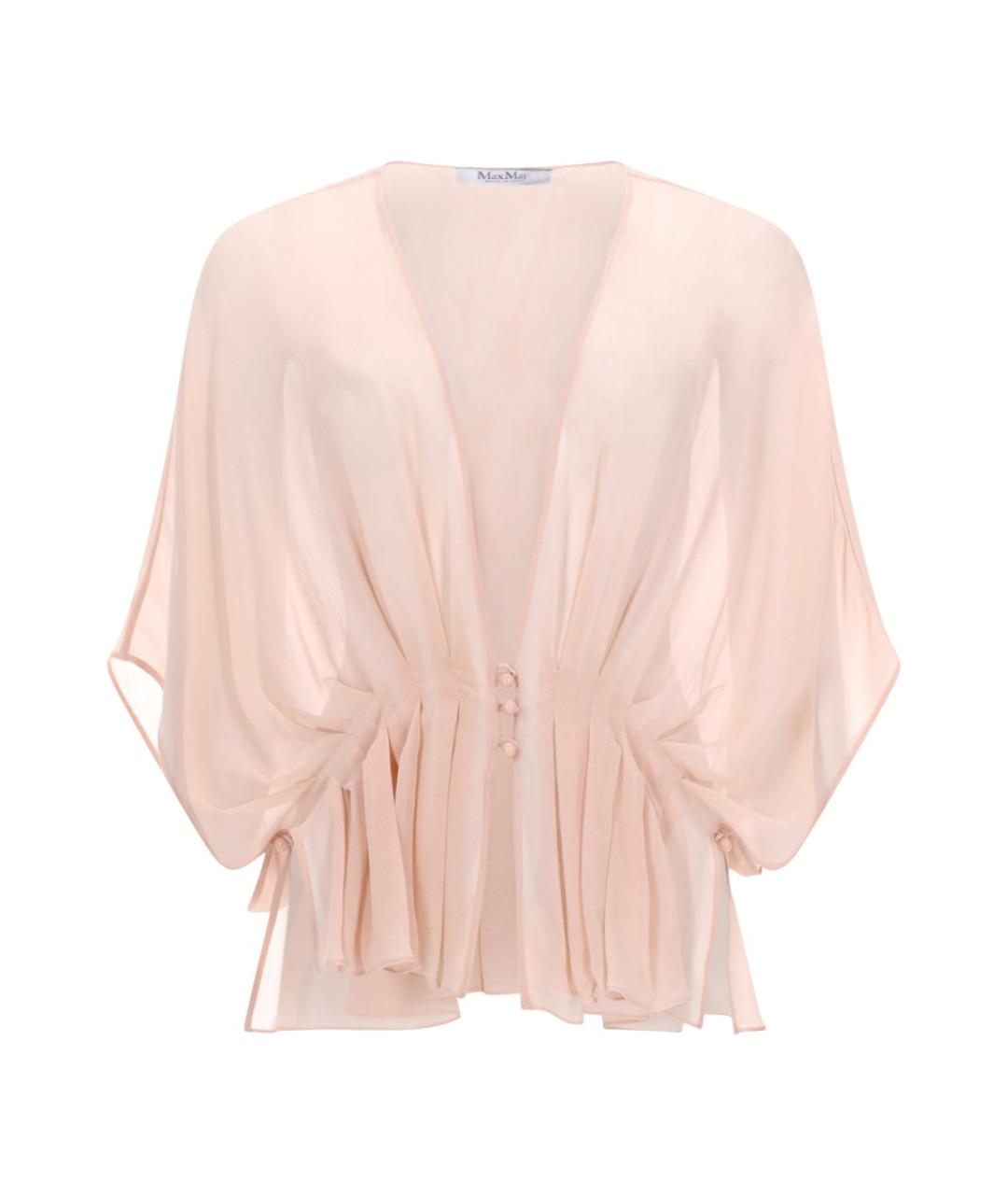 MAX MARA Розовая шелковая блузы, фото 1