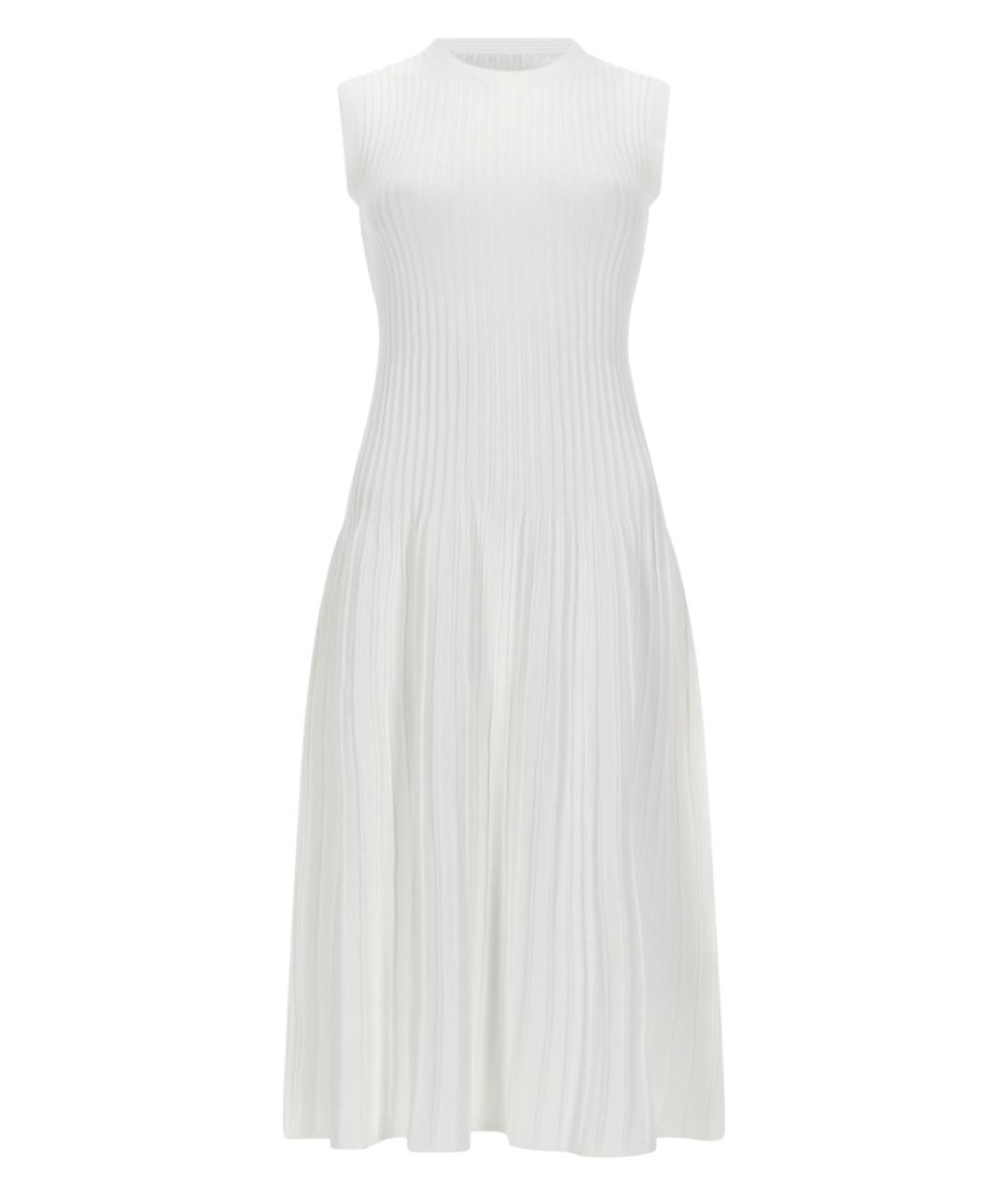 MAX MARA Белое вискозное повседневное платье, фото 1