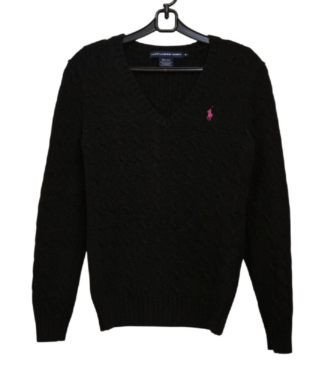 POLO RALPH LAUREN Черный хлопковый джемпер / свитер, фото 9