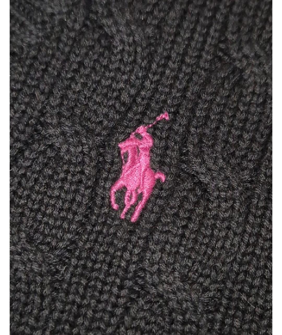 POLO RALPH LAUREN Черный хлопковый джемпер / свитер, фото 5