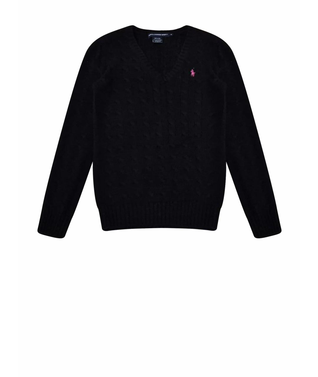 POLO RALPH LAUREN Черный хлопковый джемпер / свитер, фото 2