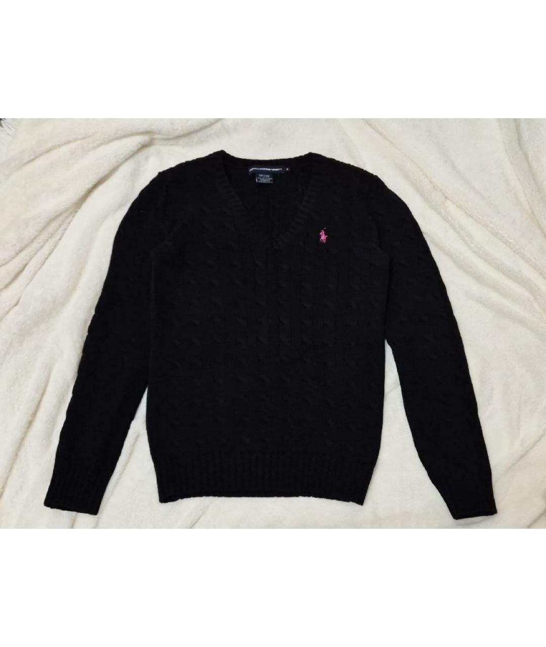POLO RALPH LAUREN Черный хлопковый джемпер / свитер, фото 6