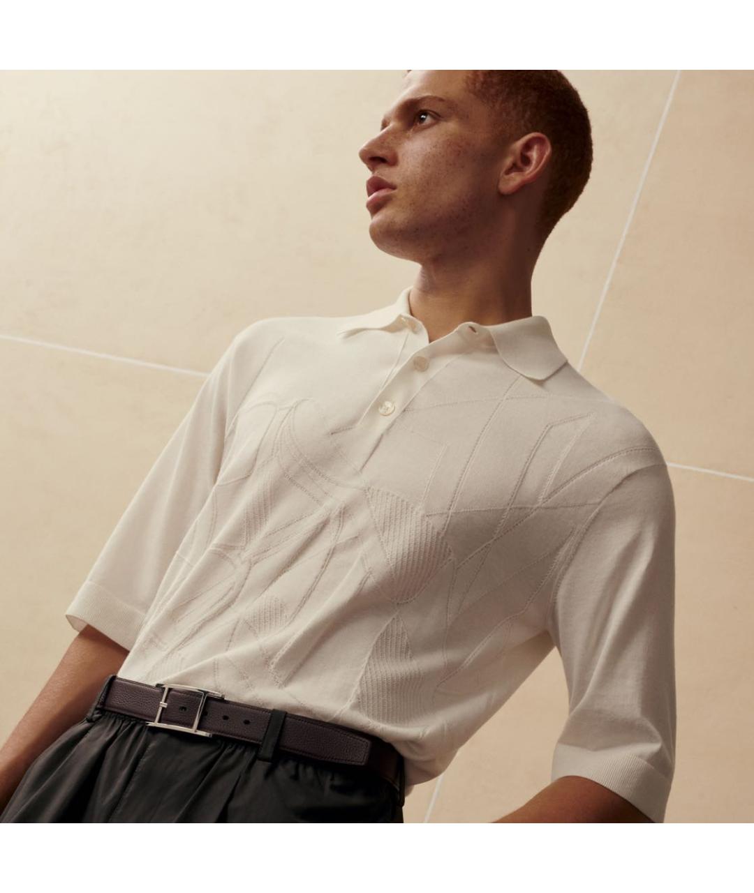 HERMES Черный кожаный ремень, фото 4