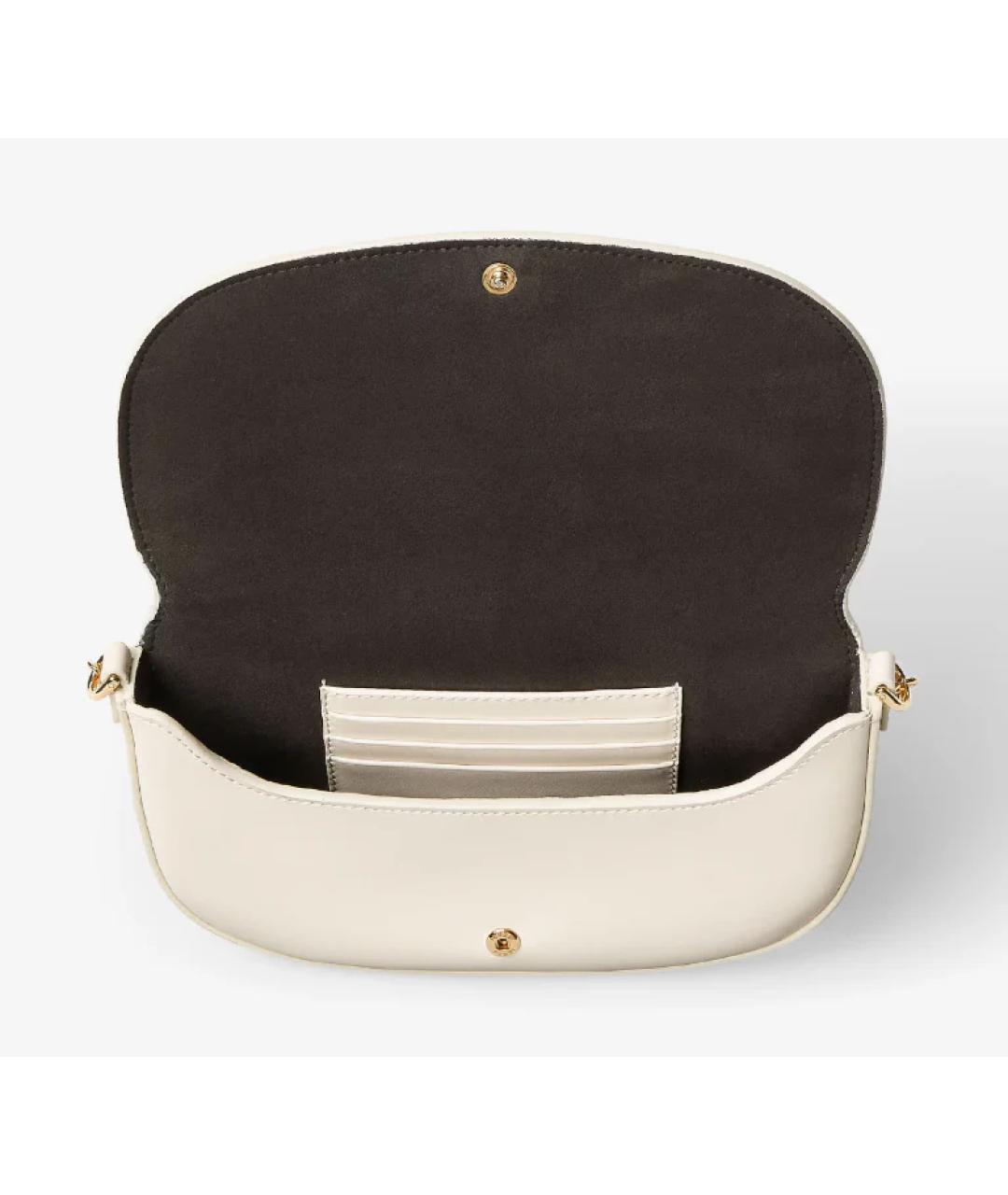 FENDI Бежевая кожаная сумка через плечо, фото 2