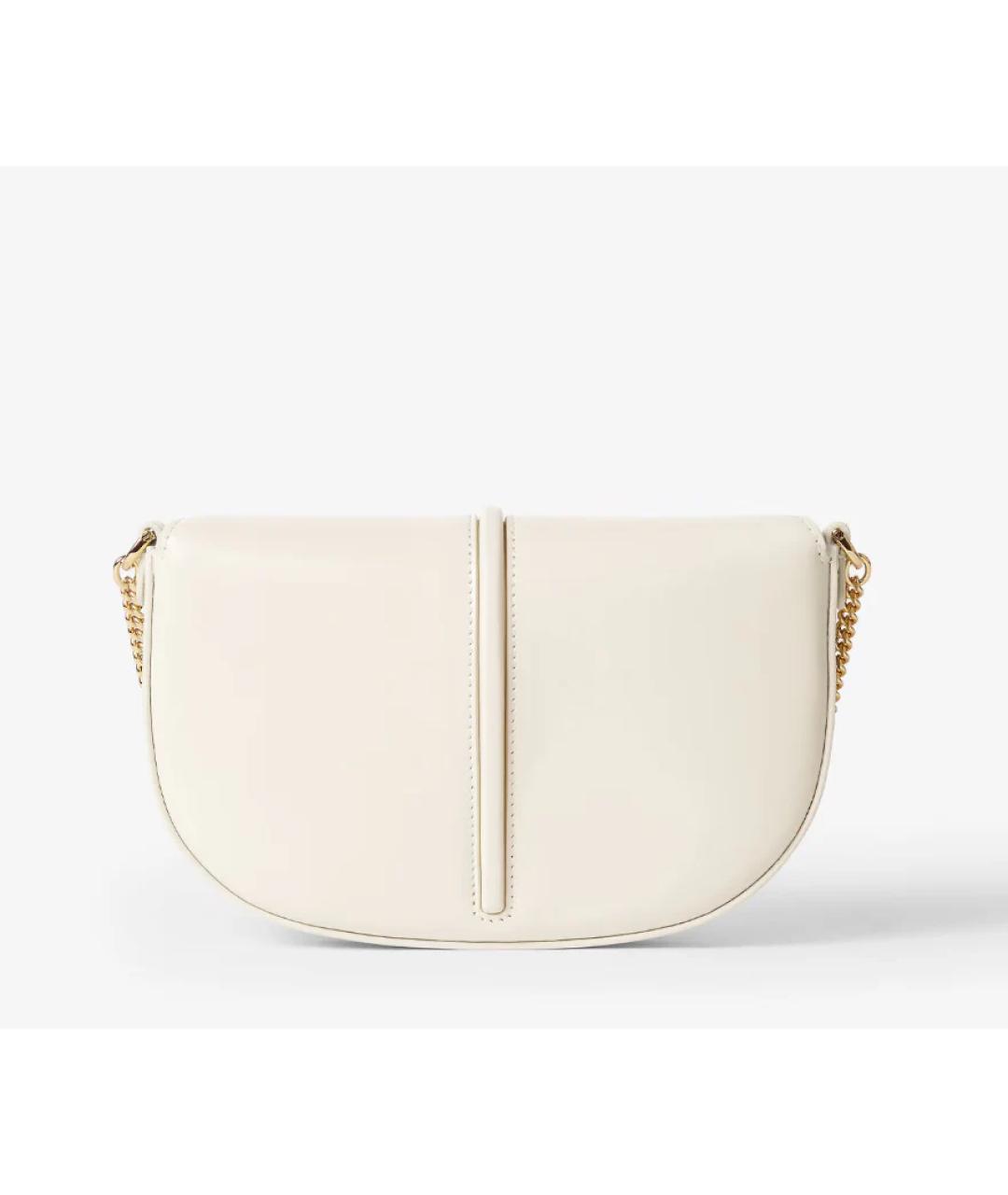 FENDI Бежевая кожаная сумка через плечо, фото 3