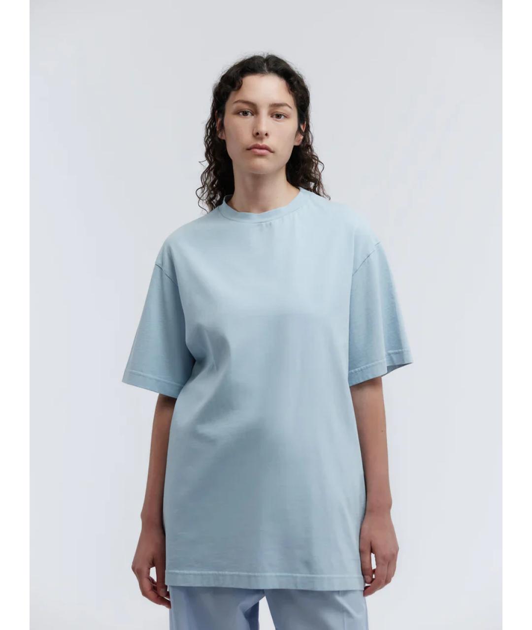 Carven Голубая хлопковая футболка, фото 2