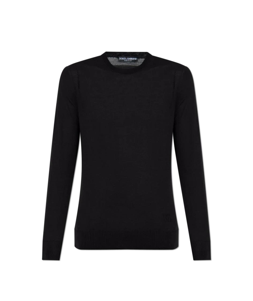 DOLCE&GABBANA Черный шерстяной джемпер / свитер, фото 1