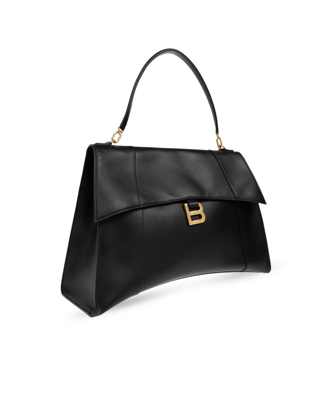 BALENCIAGA Черная кожаная сумка с короткими ручками, фото 2