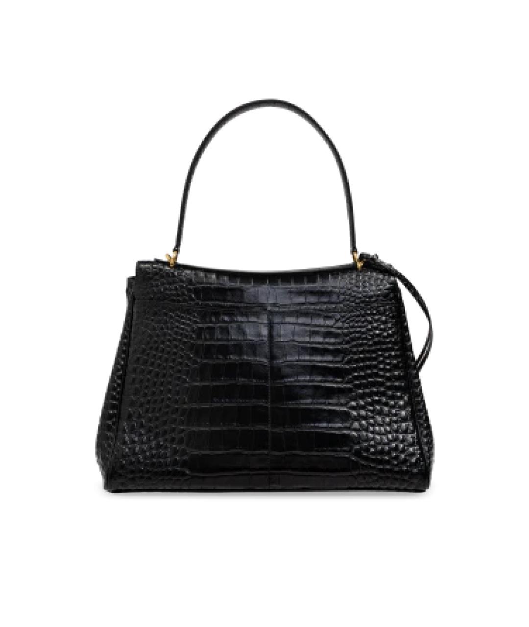 BALENCIAGA Черная кожаная сумка тоут, фото 3