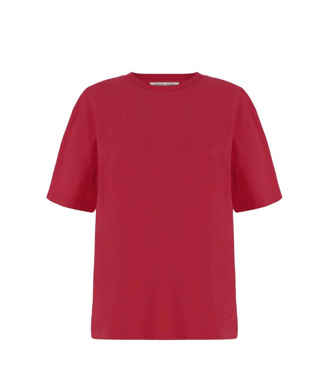 Carven Красная хлопковая футболка, фото 1