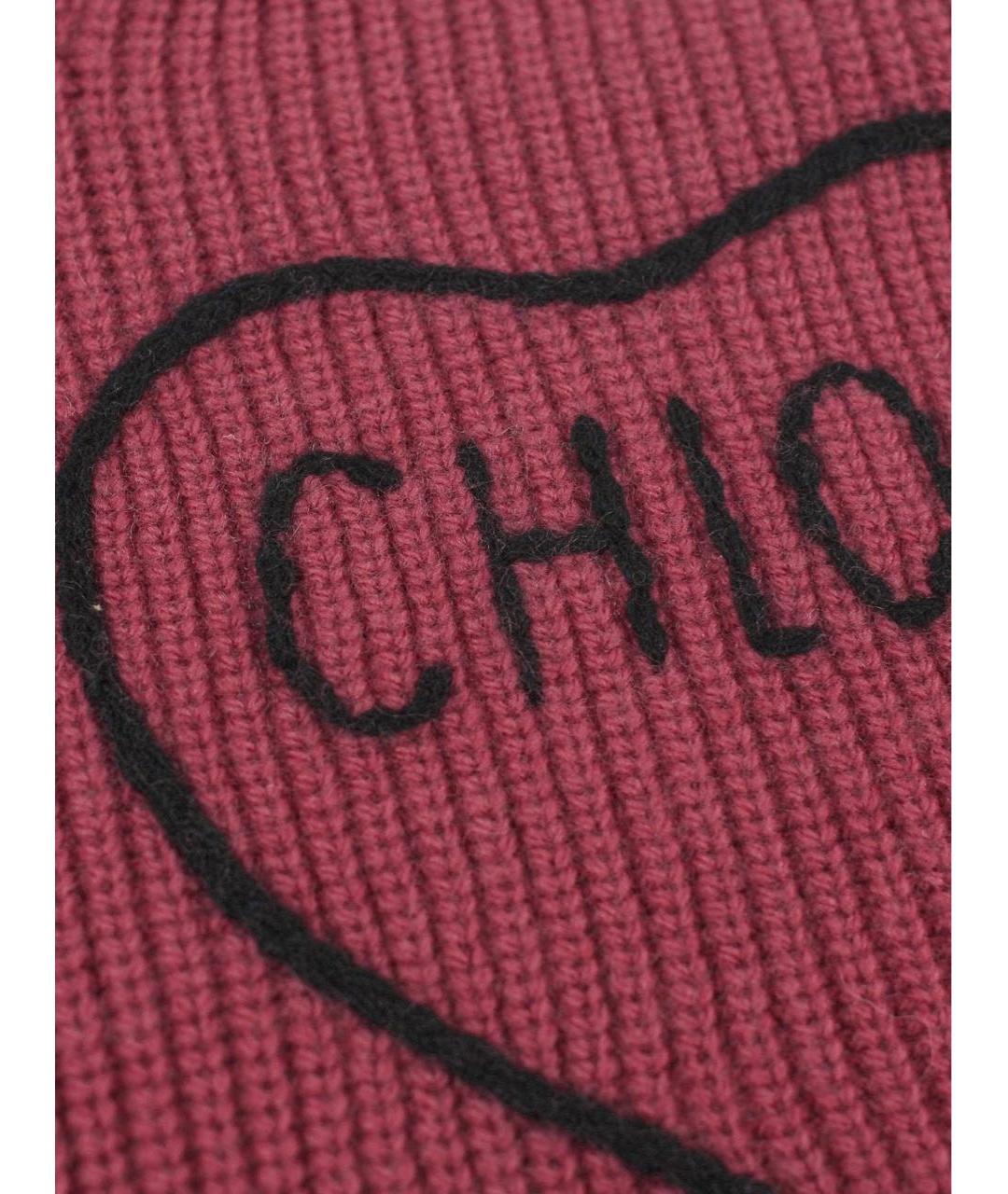 CHLOE Розовый шерстяной джемпер / свитер, фото 6