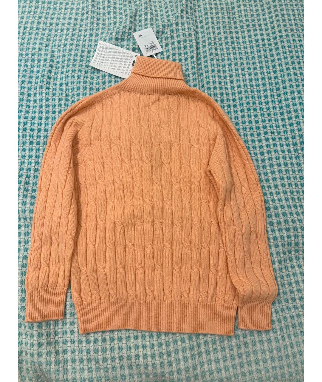 PESERICO Оранжевый шерстяной джемпер / свитер, фото 8