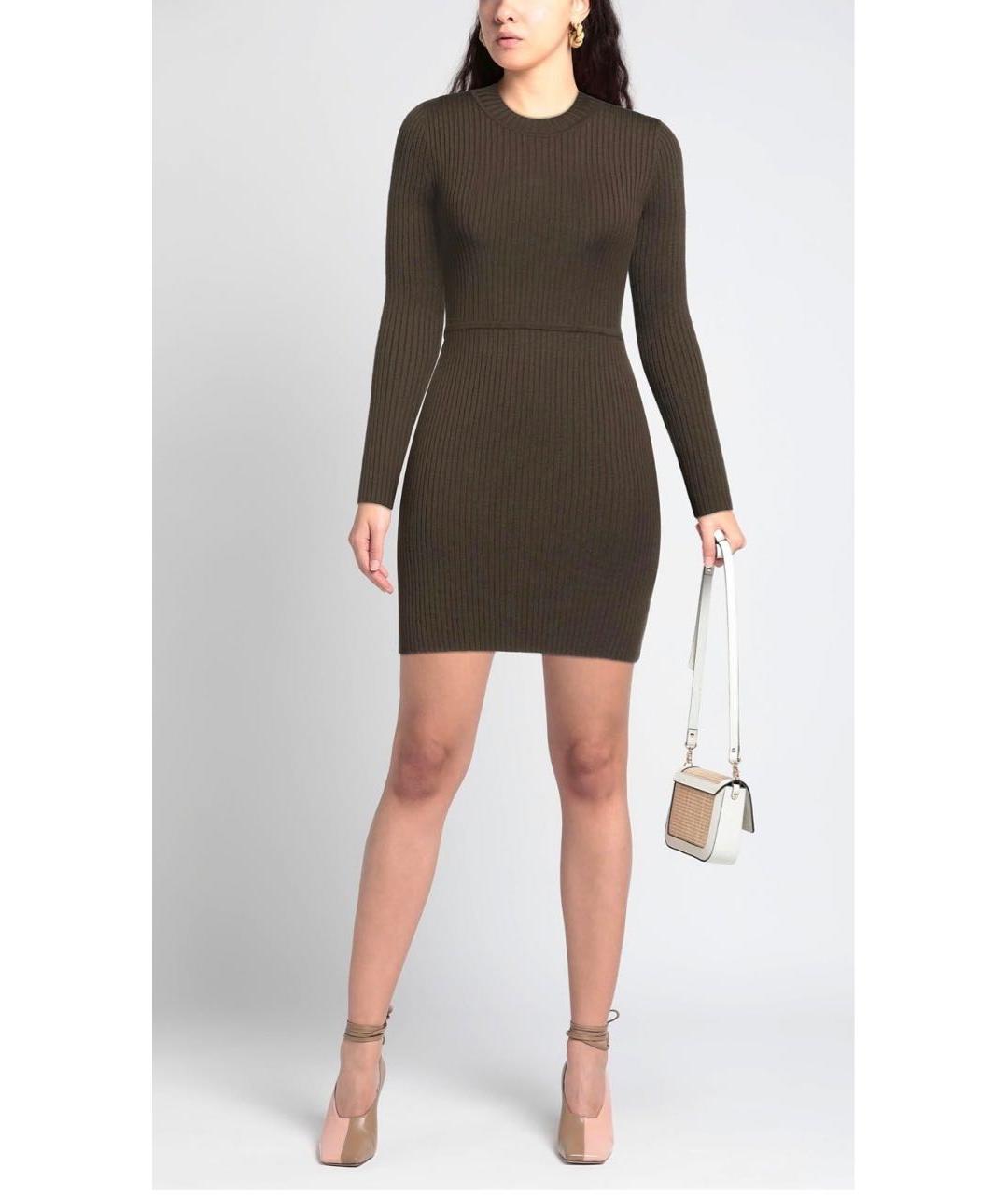 SANDRO Хаки платье, фото 3