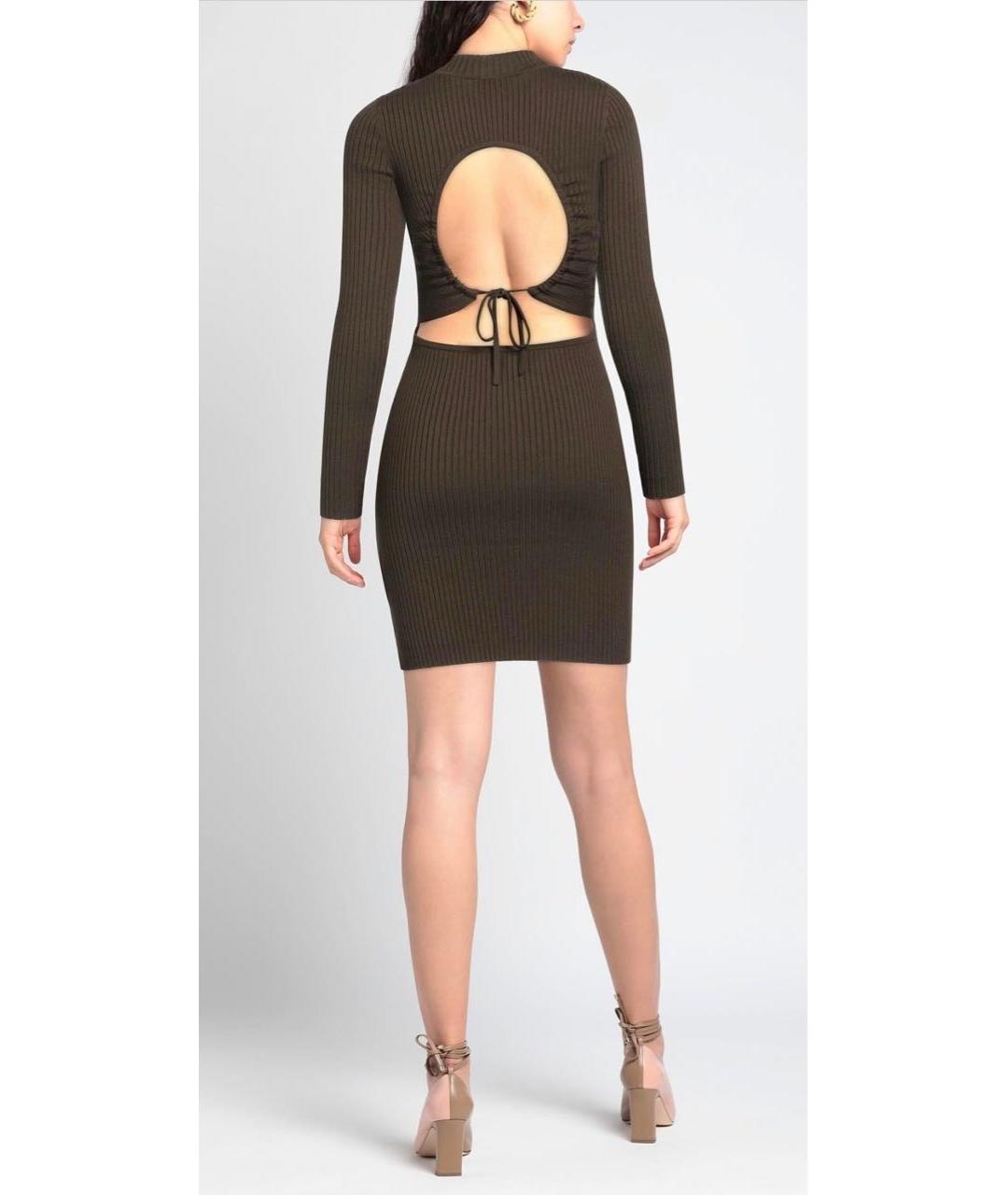 SANDRO Хаки платье, фото 4