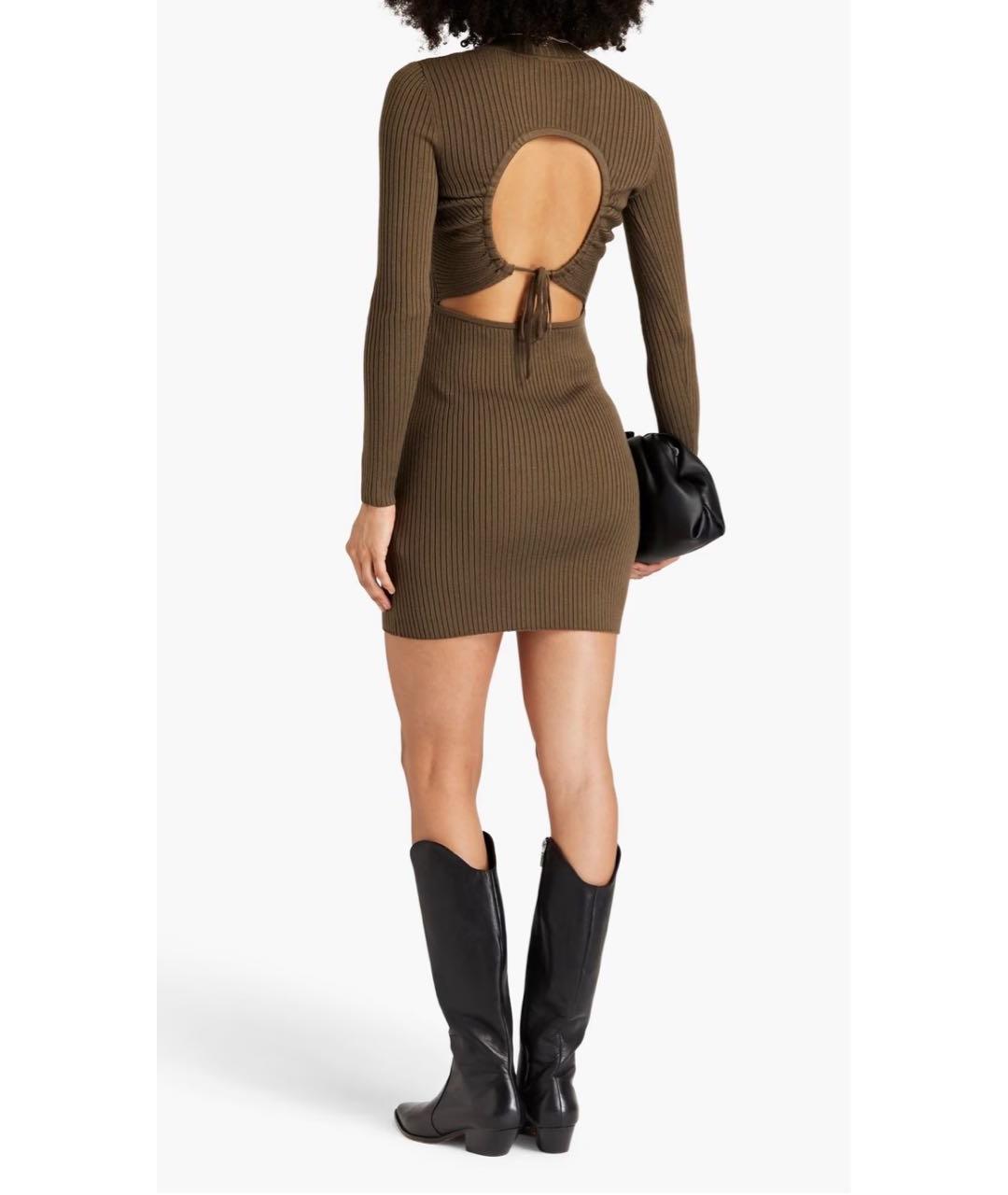 SANDRO Хаки платье, фото 6