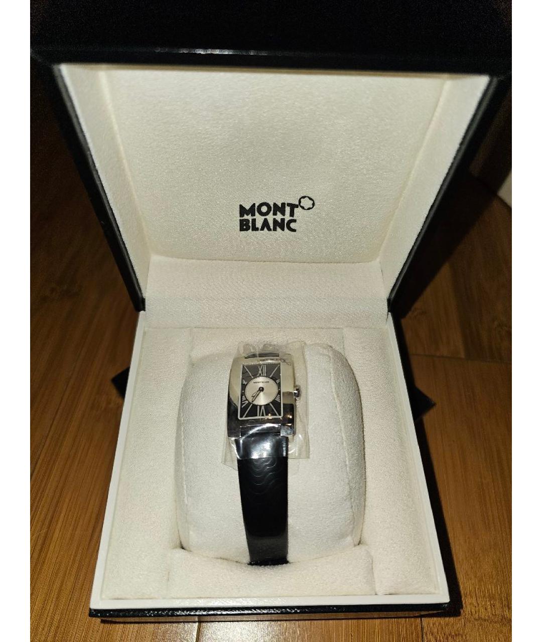 MONTBLANC Черные металлические часы, фото 4