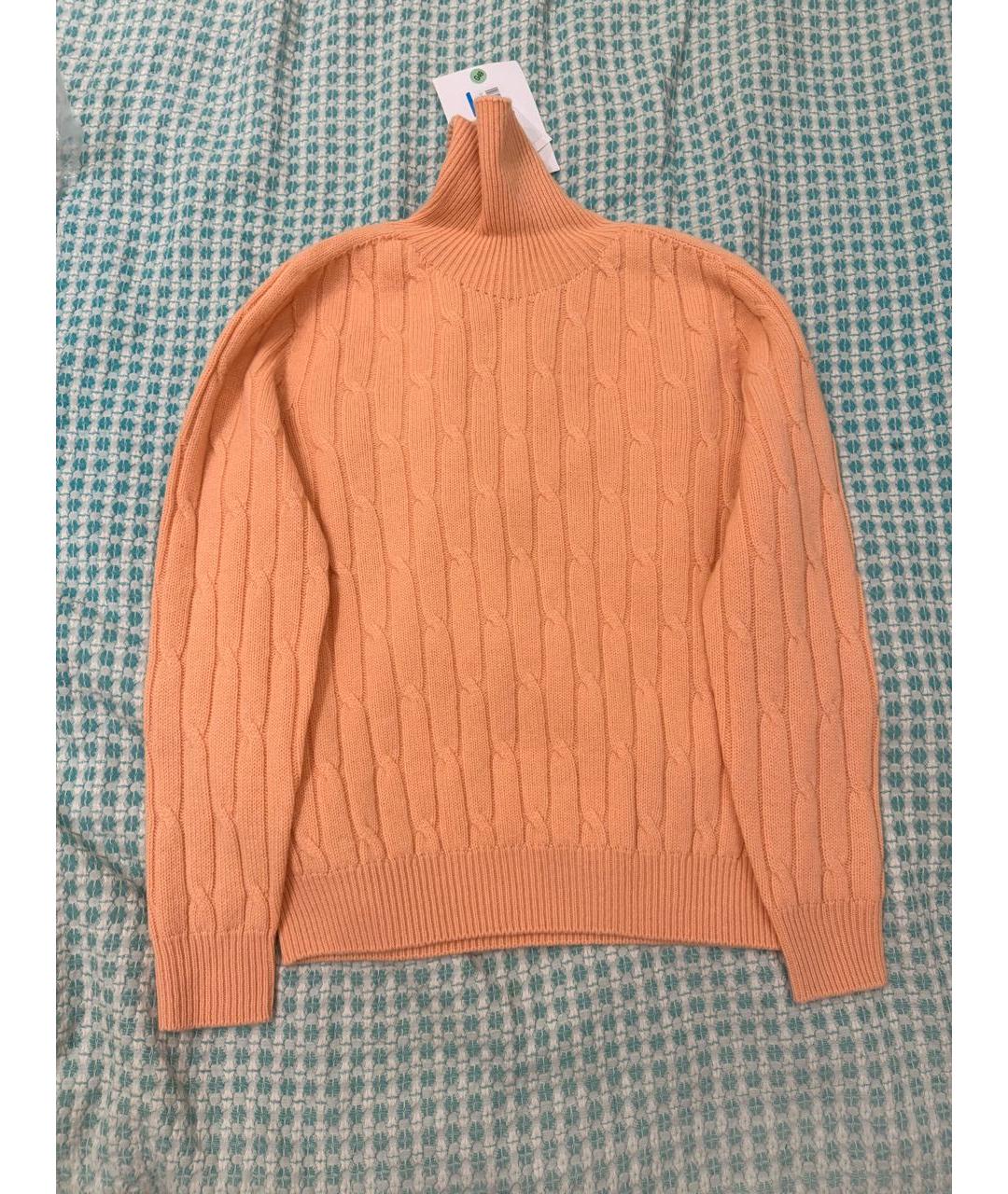 PESERICO Оранжевый шерстяной джемпер / свитер, фото 2