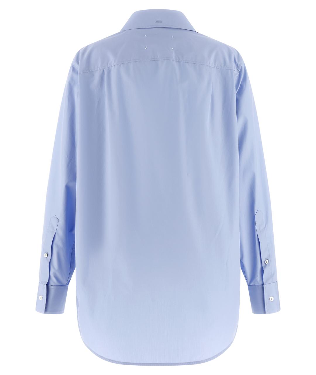 MAISON MARGIELA Голубая хлопковая рубашка, фото 2