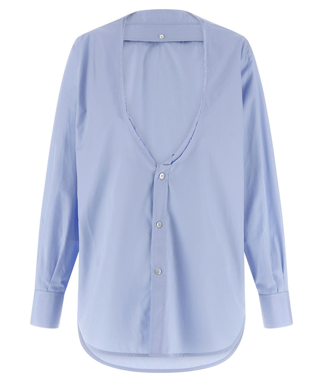 MAISON MARGIELA Голубая хлопковая рубашка, фото 1