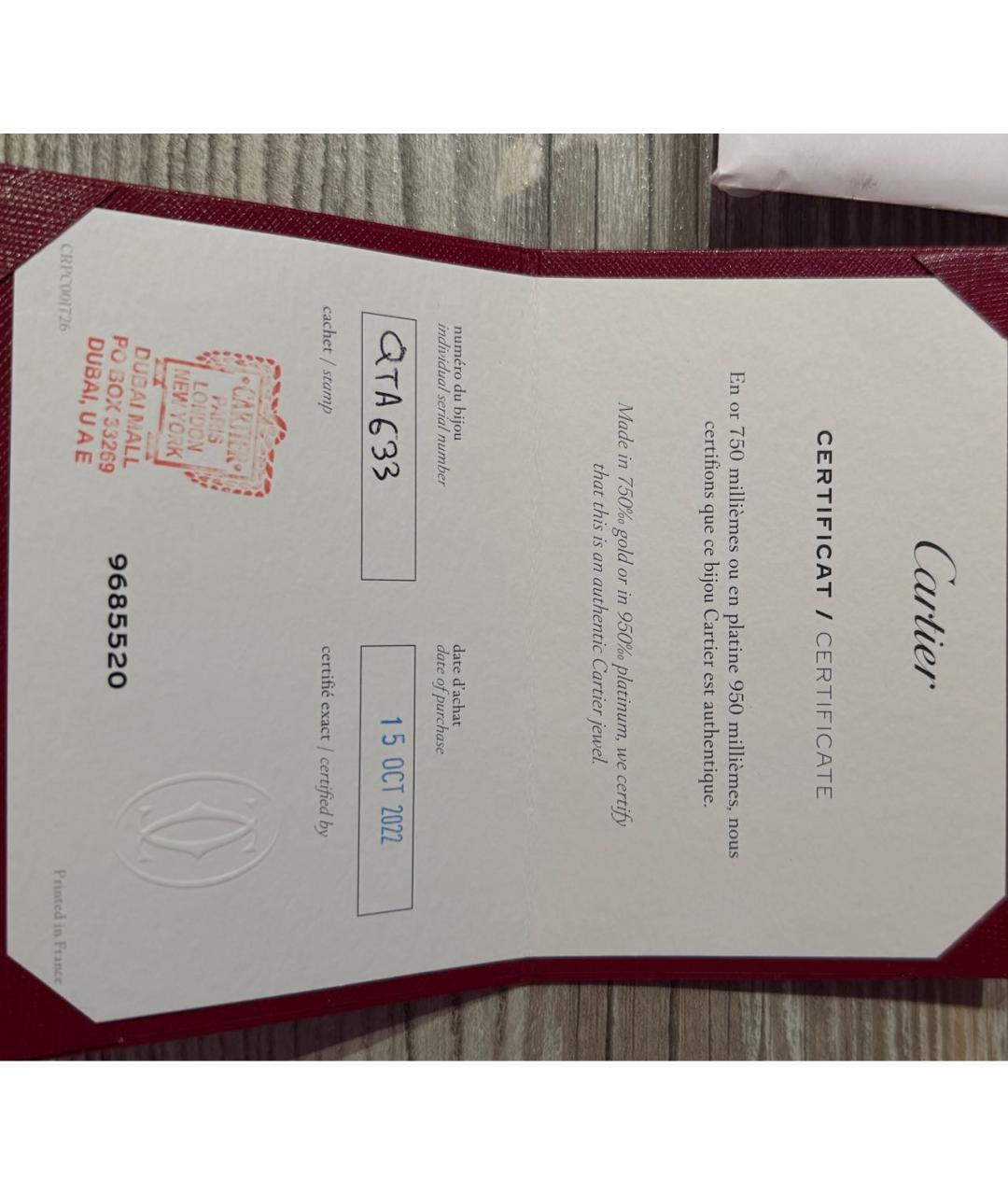 CARTIER Черный браслет из желтого золота, фото 4