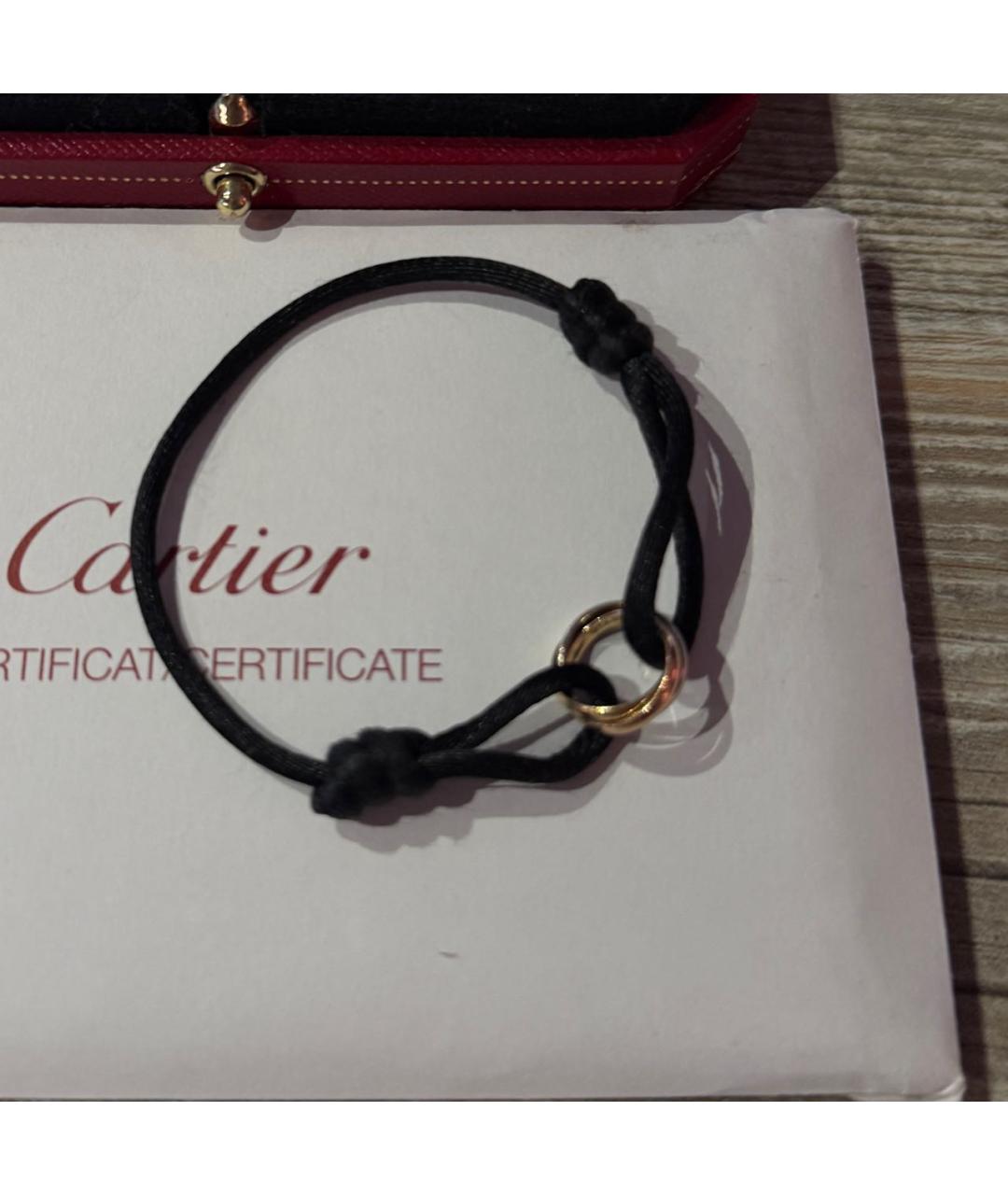 CARTIER Черный браслет из желтого золота, фото 5