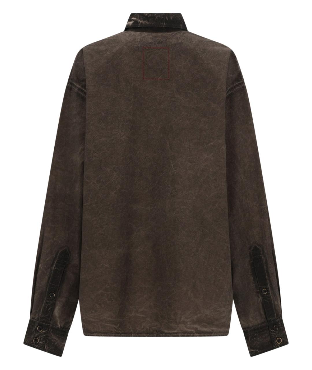 UMA WANG Серая хлопковая кэжуал рубашка, фото 2