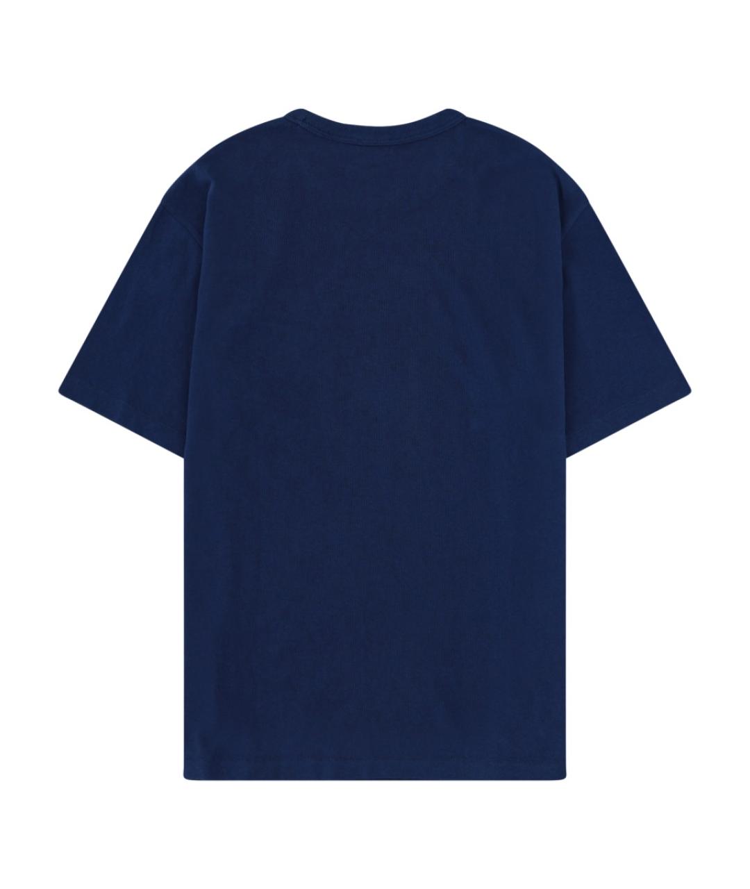 KENZO Синяя хлопковая футболка, фото 2