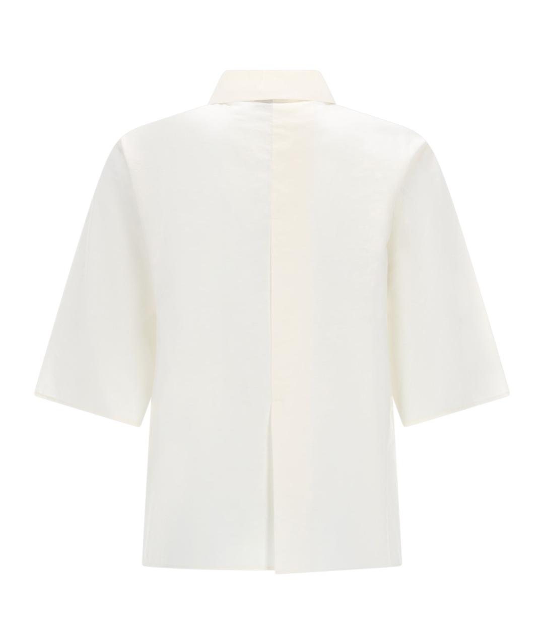 ALYSI Белая шелковая рубашка, фото 2