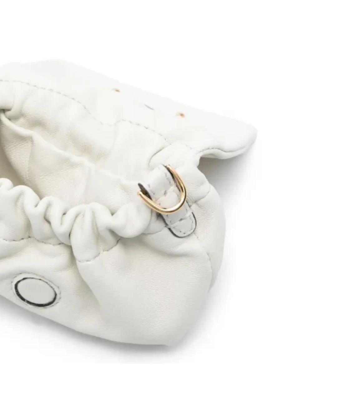 FENDI Белая кожаная сумка через плечо, фото 2