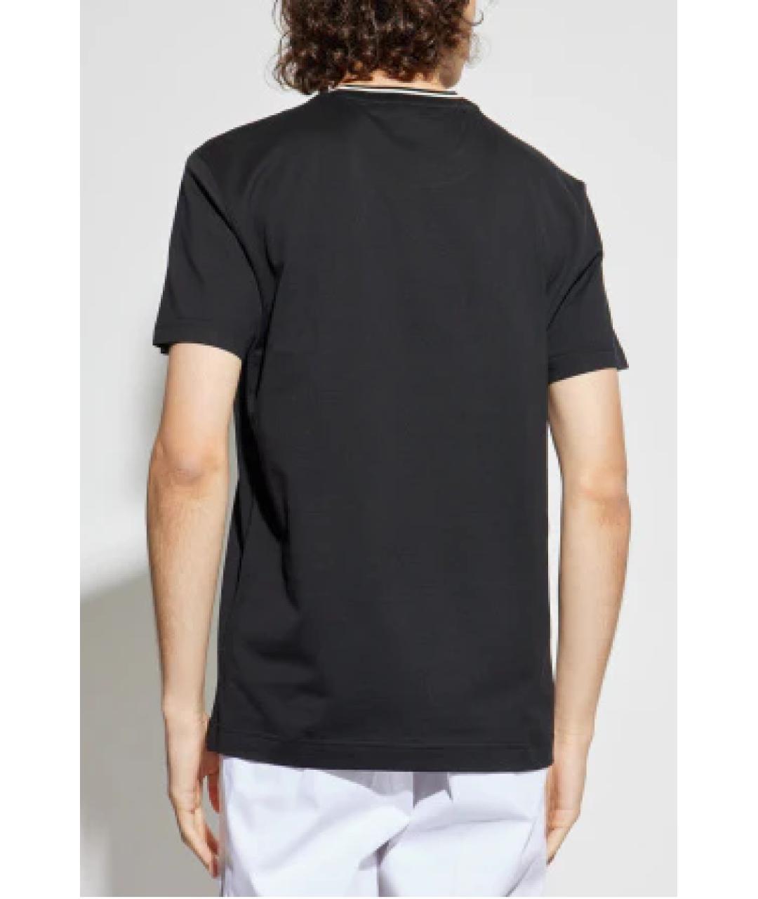 DOLCE&GABBANA Черная хлопковая футболка, фото 3