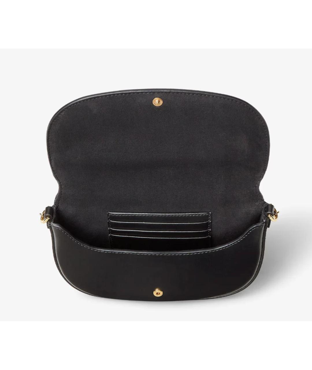 FENDI Черная кожаная сумка через плечо, фото 2