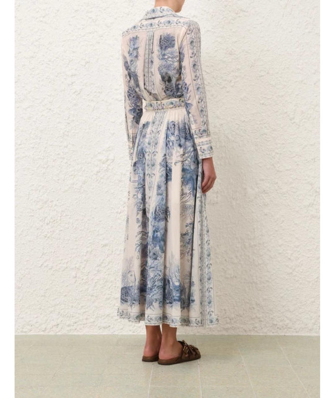 ZIMMERMANN Голубой хлопковый костюм с юбками, фото 3