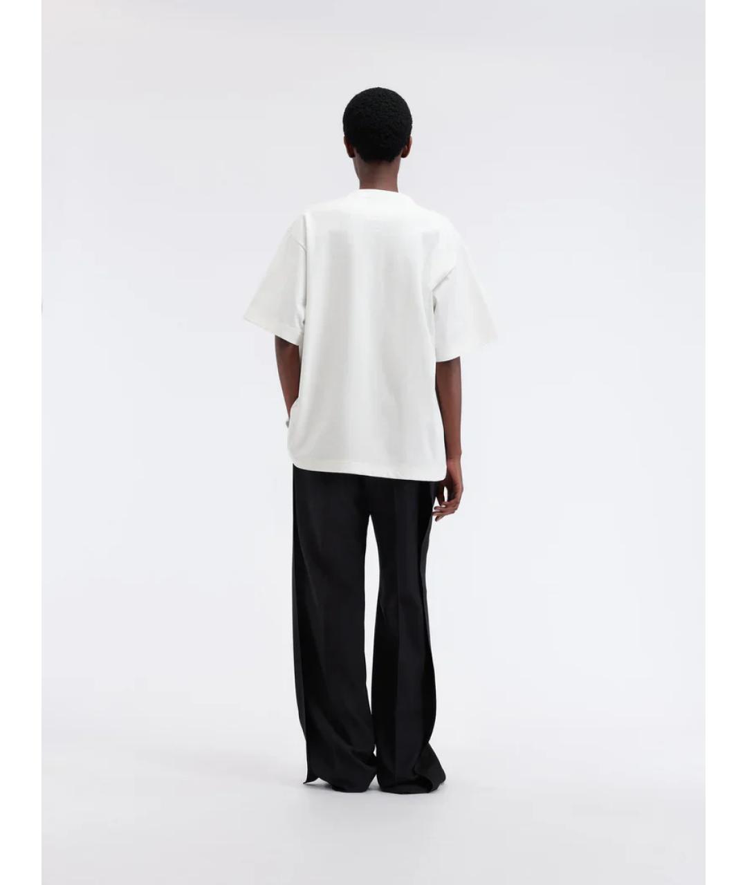 Carven Белая хлопковая футболка, фото 3