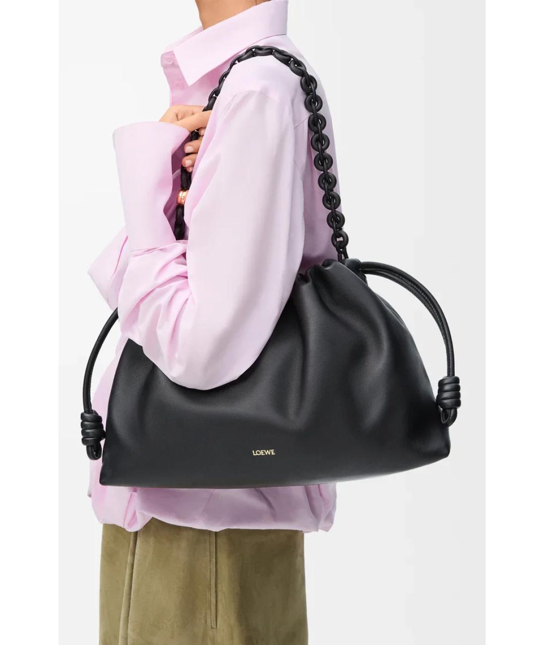 LOEWE Черная кожаная сумка через плечо, фото 2