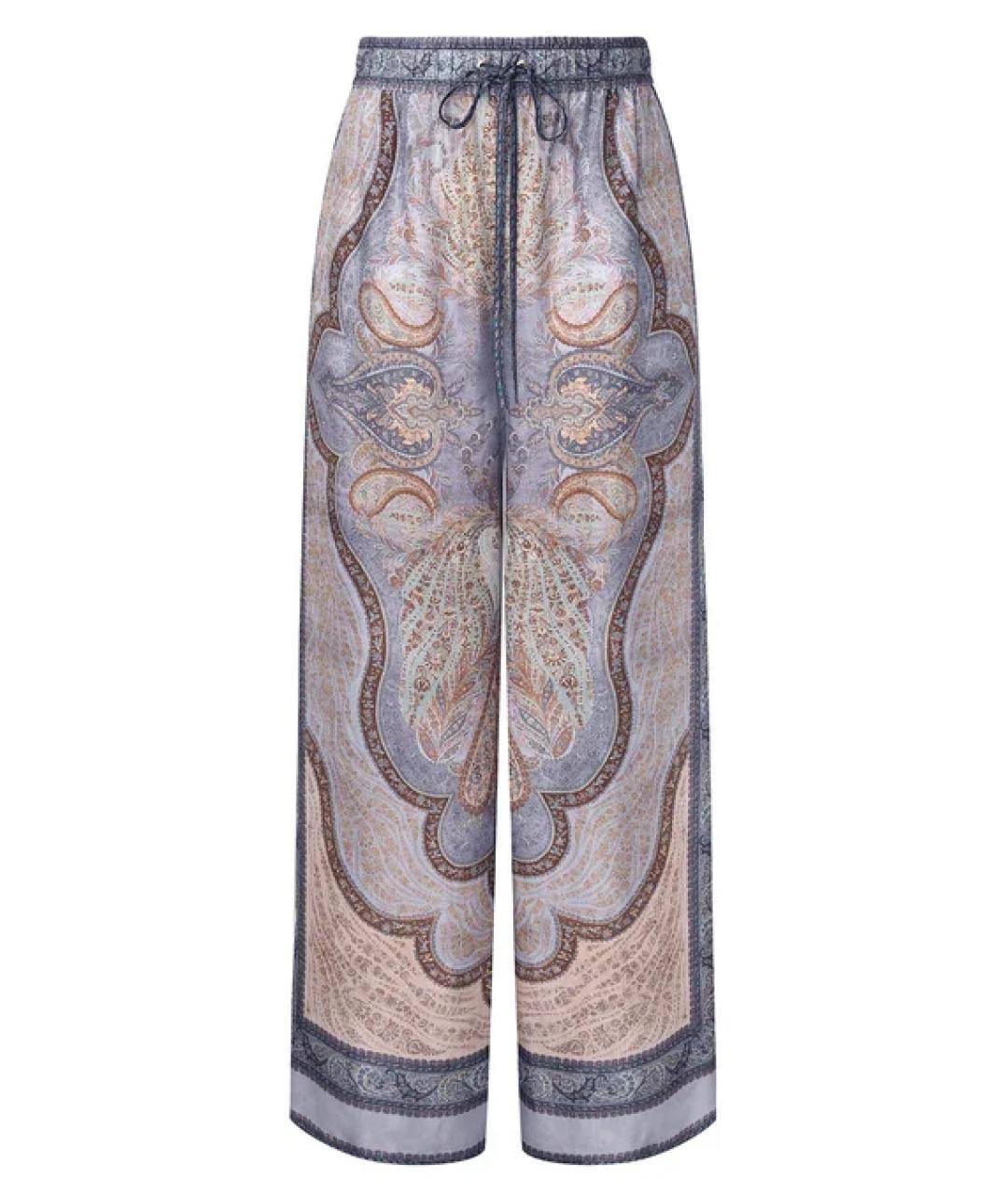 ZIMMERMANN Фиолетовый шелковый костюм с брюками, фото 5