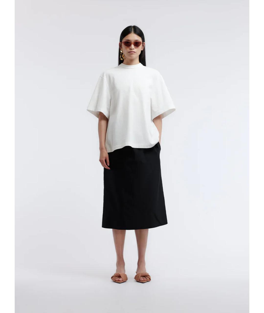 Carven Белая хлопковая футболка, фото 2