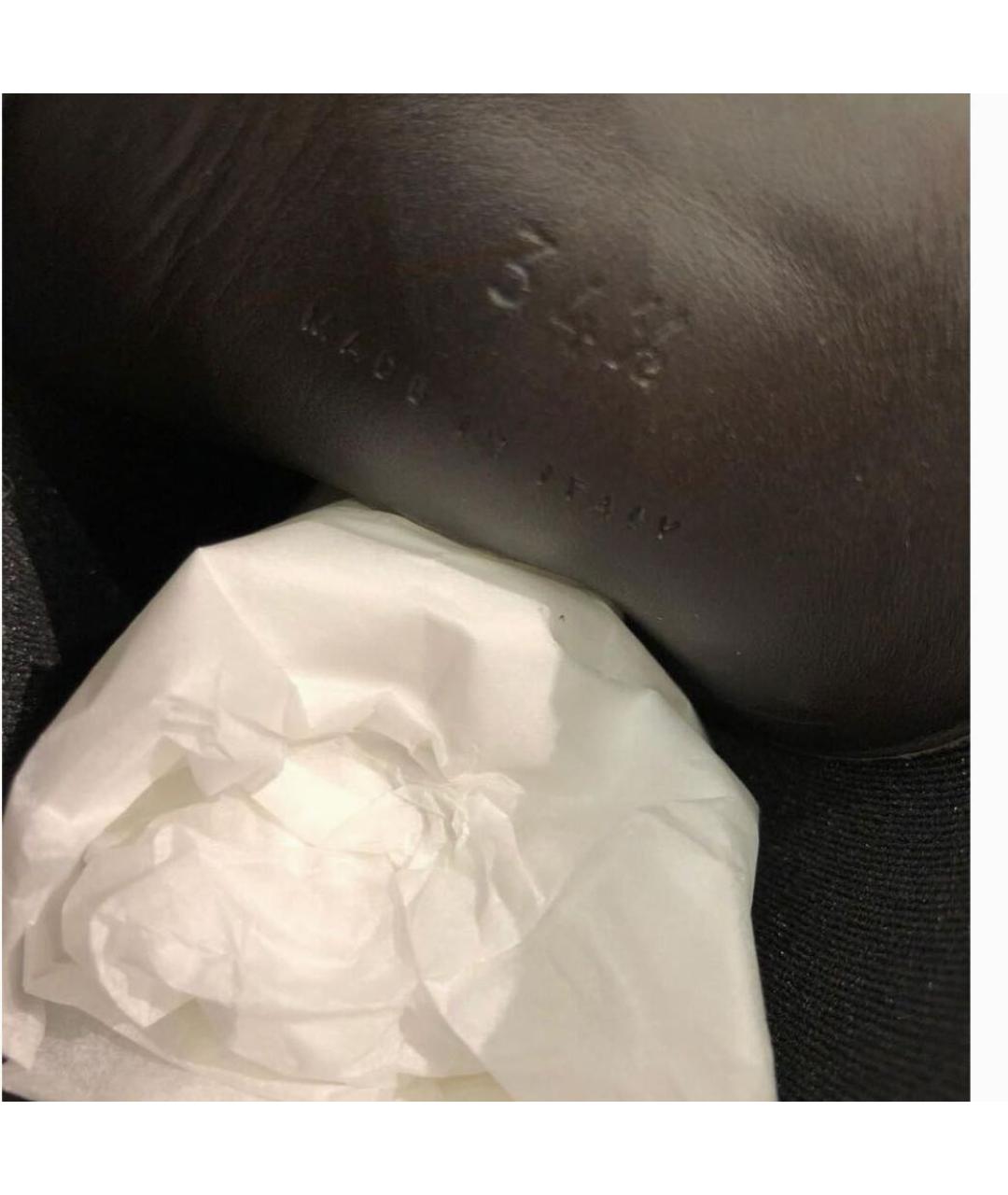 BOTTEGA VENETA Черные кожаные полусапоги, фото 5