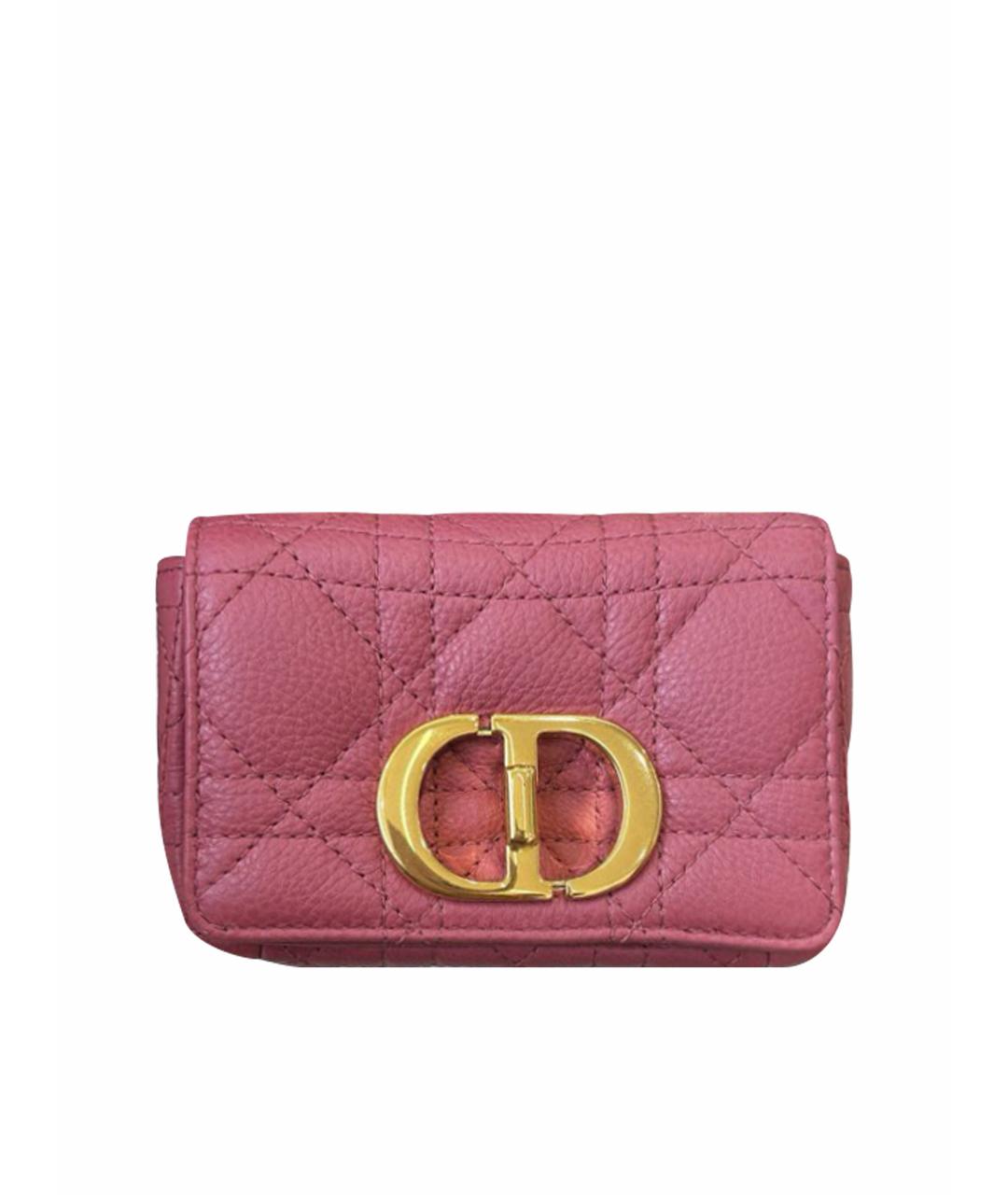 CHRISTIAN DIOR Розовая кожаная сумка через плечо, фото 1