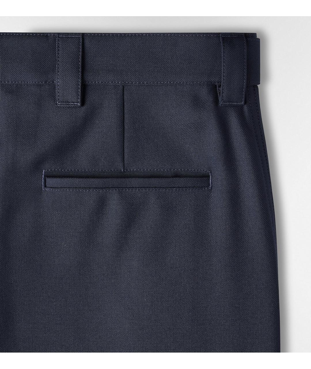 CHRISTIAN DIOR Темно-синие классические брюки, фото 6