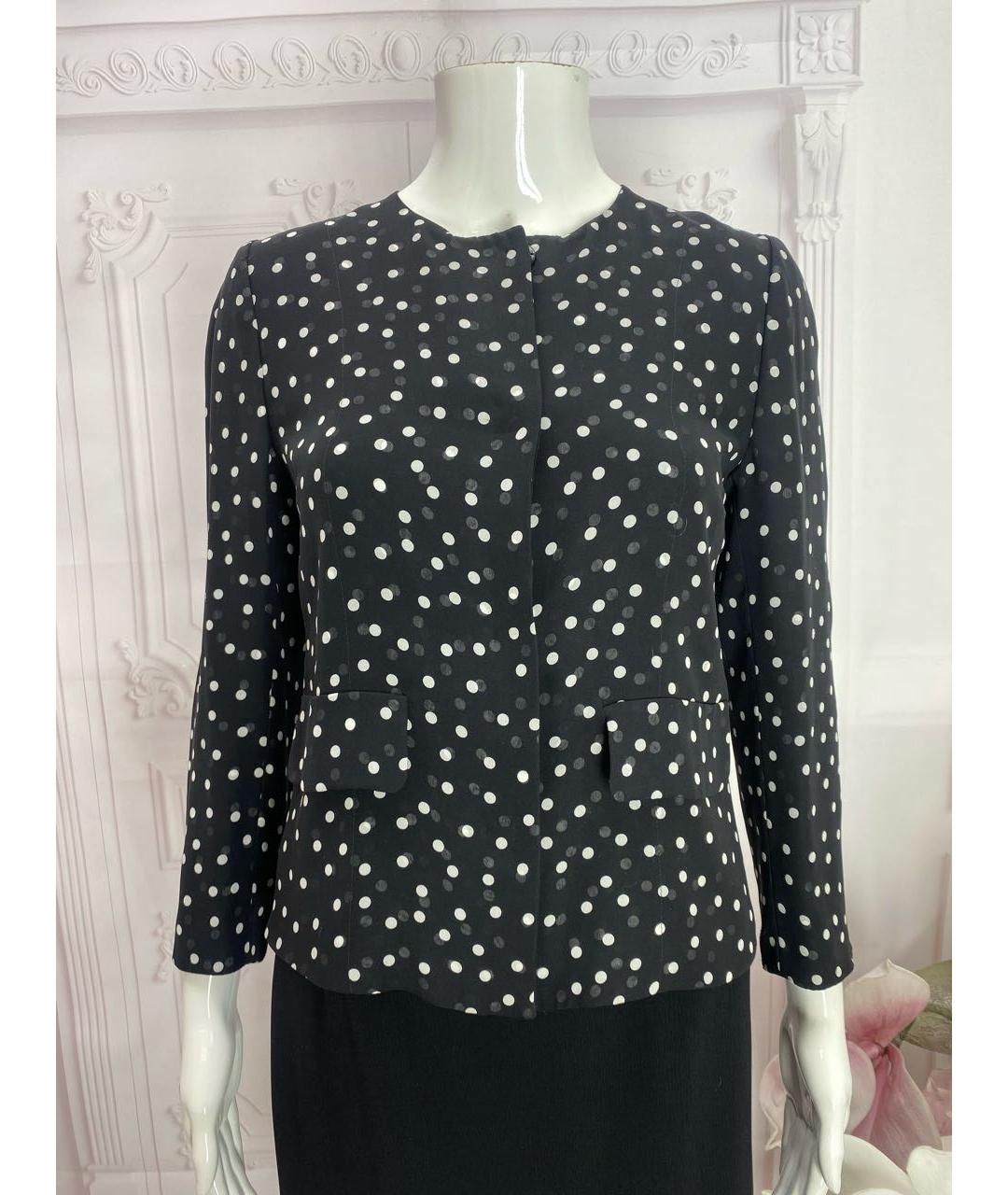 DOLCE&GABBANA Черный шелковый жакет/пиджак, фото 5