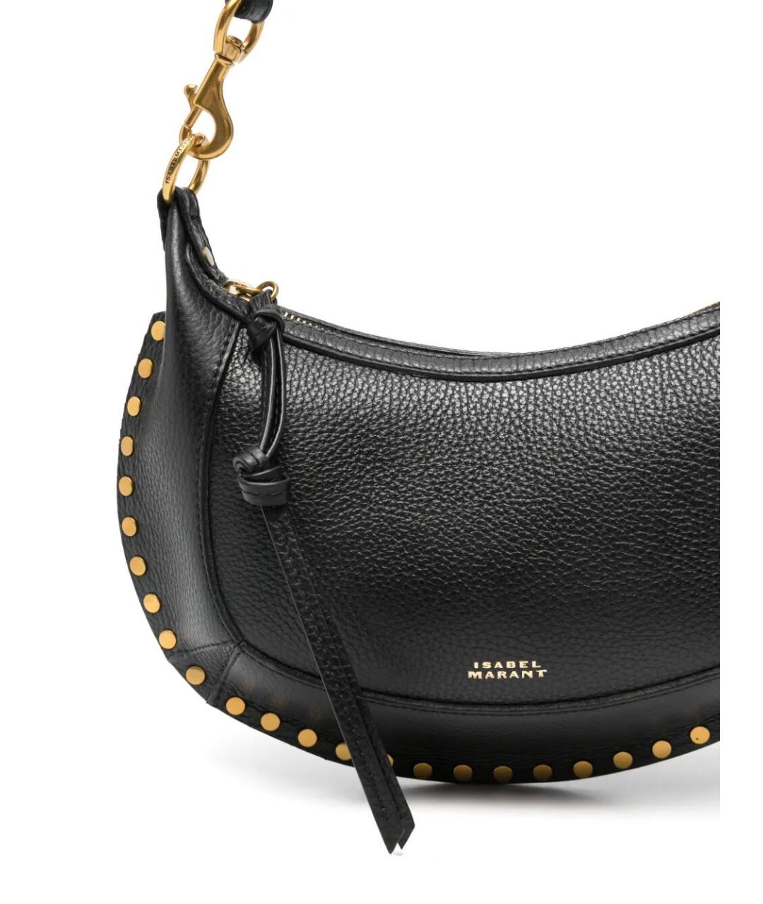 ISABEL MARANT Черная кожаная сумка через плечо, фото 3