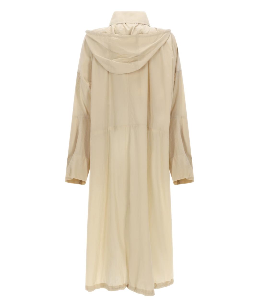 SPORTMAX Бежевый полиамидовый тренч/плащ, фото 2