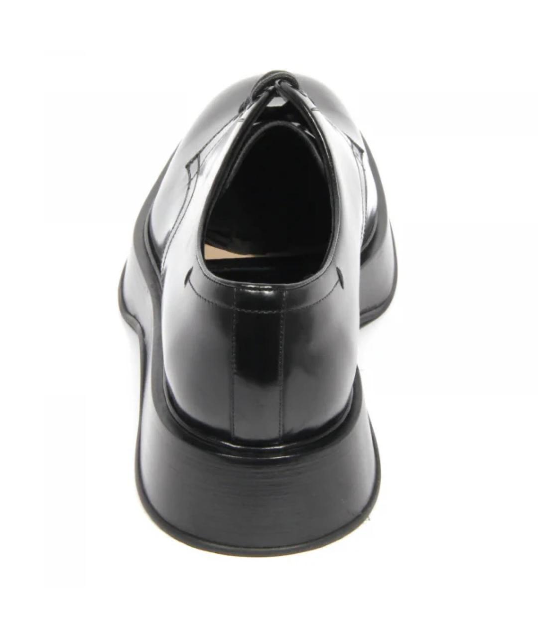 DOLCE&GABBANA Черные кожаные туфли, фото 3